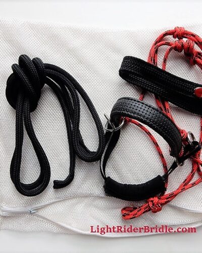 Ckean a rope halter or bitless bridle