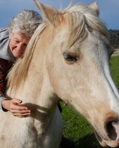 Cynthia on Rosie at liberty