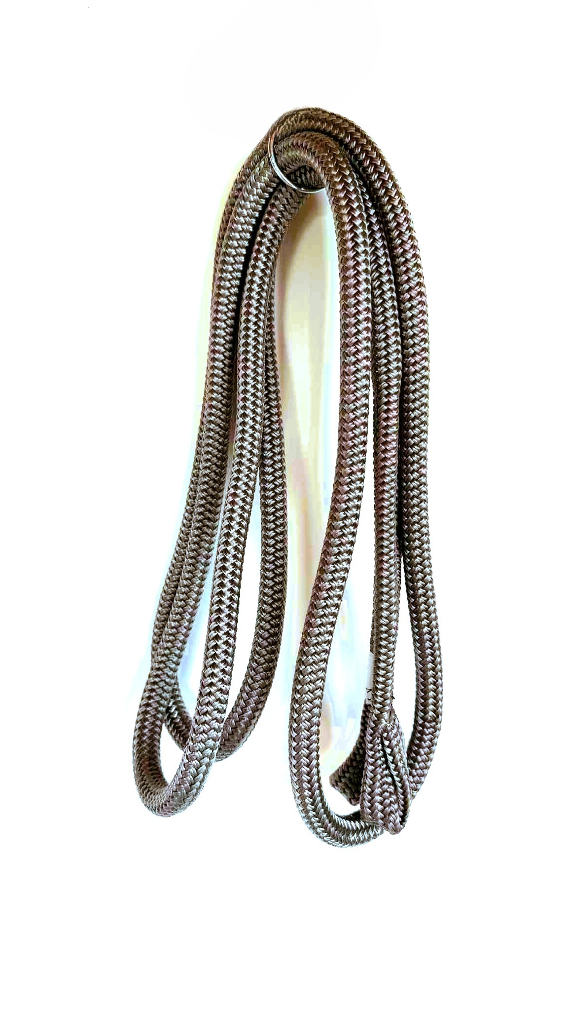 LightRider Rope Reins 12mm Custom-made - Natural Horse World RopeRein12mmSilver3m