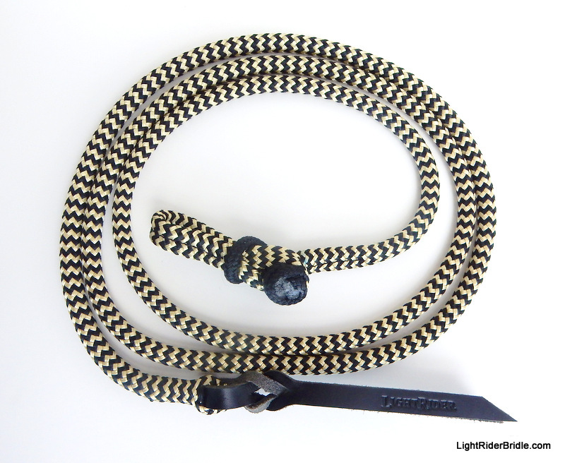 LightRider Button Knot Split Reins - Natural Horse World LightRider Button Knot Split Reins