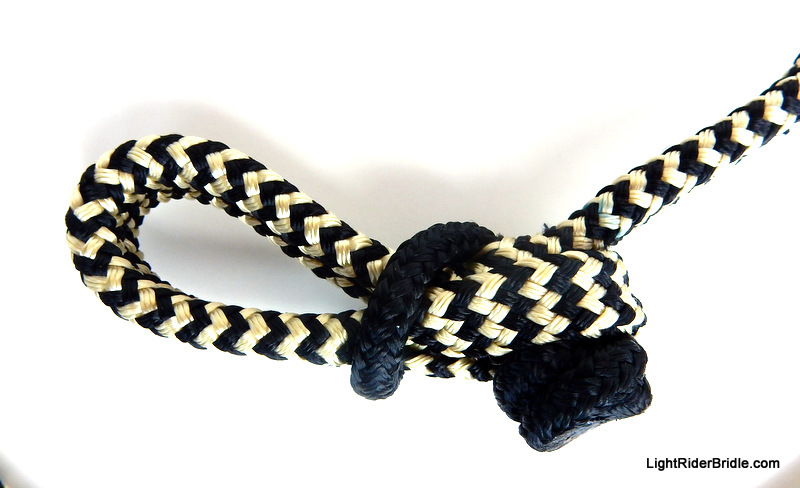LightRider Button Knot Split Reins - Natural Horse World LightRider Button Knot Split Reins