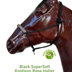 SuperSoft Knotless Rope Halter with contrasting noseband cover