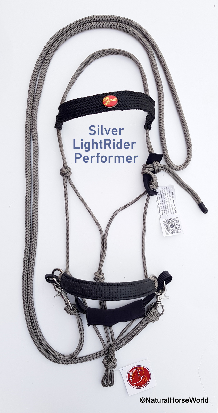 LightRider Bitless Bridle - Rope Performer Includes rope reins