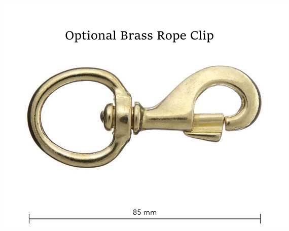 Brass Rope Clip - Natural Horse World Brass Rope Clip