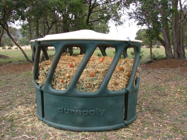 Round Bale Haysaver Q A Natural Horse World - Diy Round Bale Feeder With Roof