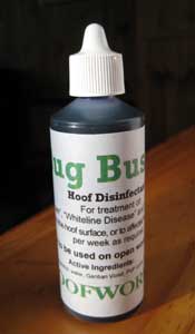 Bug Buster Hoof Disinfectant. 