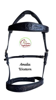 Amalia Black Western LightRider Bridle