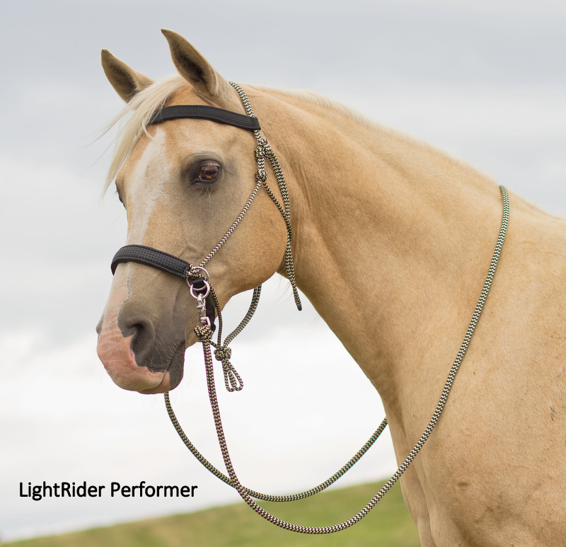 LightRider Bitless Bridle - Rope Performer Includes rope reins